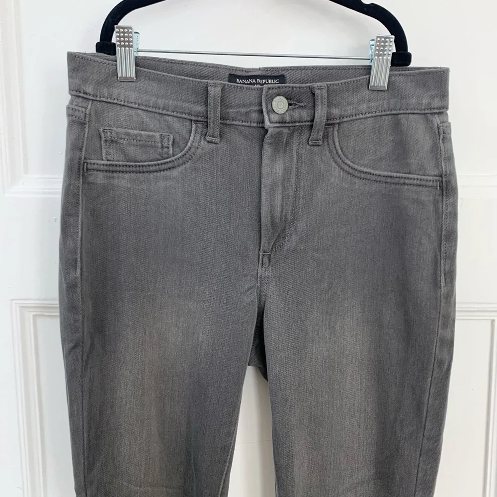 High Rise Banana Republic Grey Skinny Jeans - Picture 2 of 6